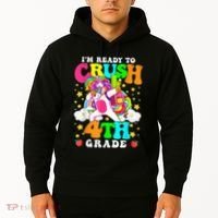 Ready To Crush 4th Grade Cute Unicorn Back To School Girl Hoodie thumb 2