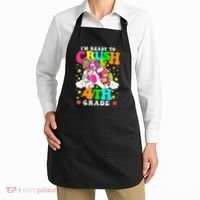 Ready To Crush 4th Grade Cute Unicorn Back To School Girl Apron thumb 2