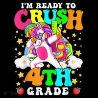 Ready To Crush 4th Grade Cute Unicorn Back To School Girl Coffee Mug thumb 5