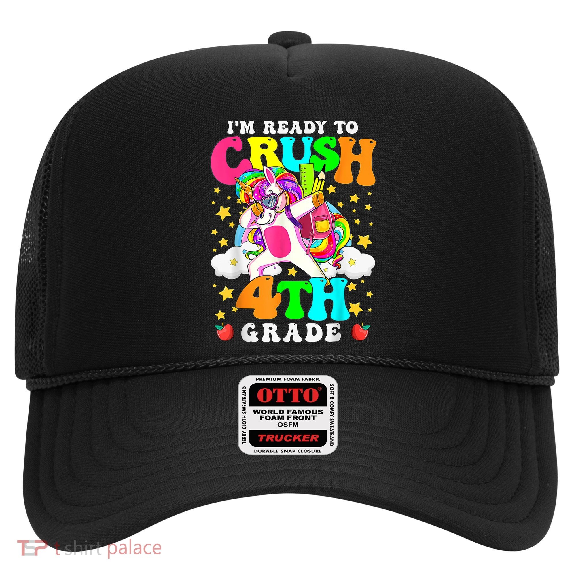 Ready To Crush 4th Grade Cute Unicorn Back To School Girl Hat