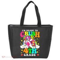 Ready To Crush 4th Grade Cute Unicorn Back To School Girl Tote Bag thumb 0