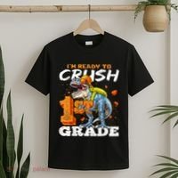 Ready To Crush 1st Grade T Rex Dinosaur Back To School Boy T-Shirt thumb 2