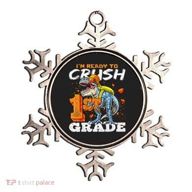 Ready To Crush 1st Grade T Rex Dinosaur Back To School Boy Ornament