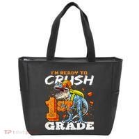 Ready To Crush 1st Grade T Rex Dinosaur Back To School Boy Tote Bag thumb 0