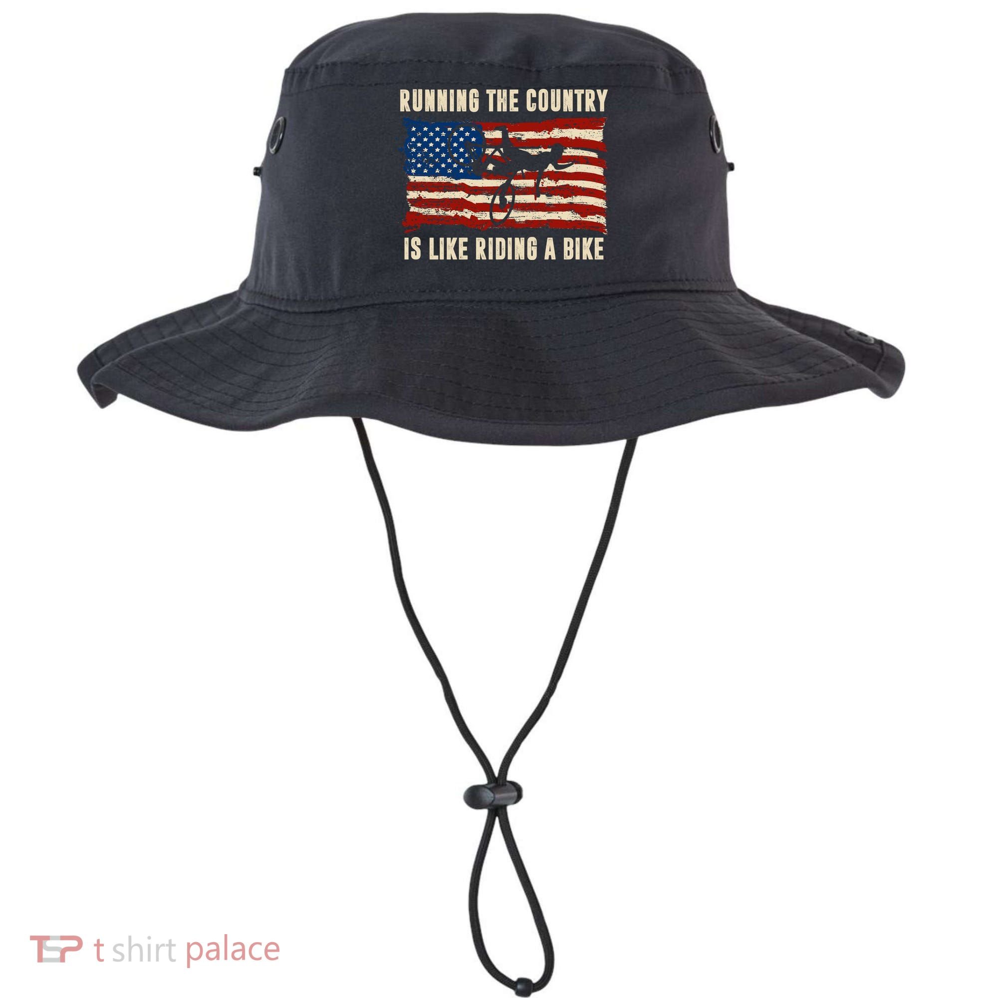 Running The Country Is Like Riding A Bike Bucket Hat