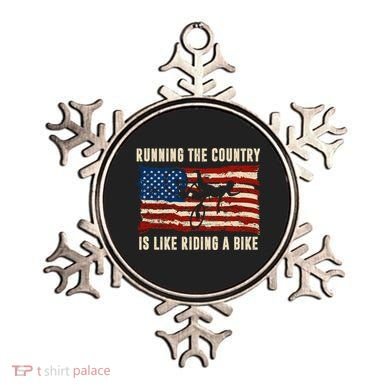 Running The Country Is Like Riding A Bike Ornament
