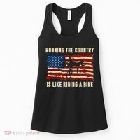 Running The Country Is Like Riding A Bike Women's Tank Top thumb 0