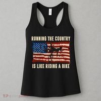 Running The Country Is Like Riding A Bike Women's Tank Top thumb 3
