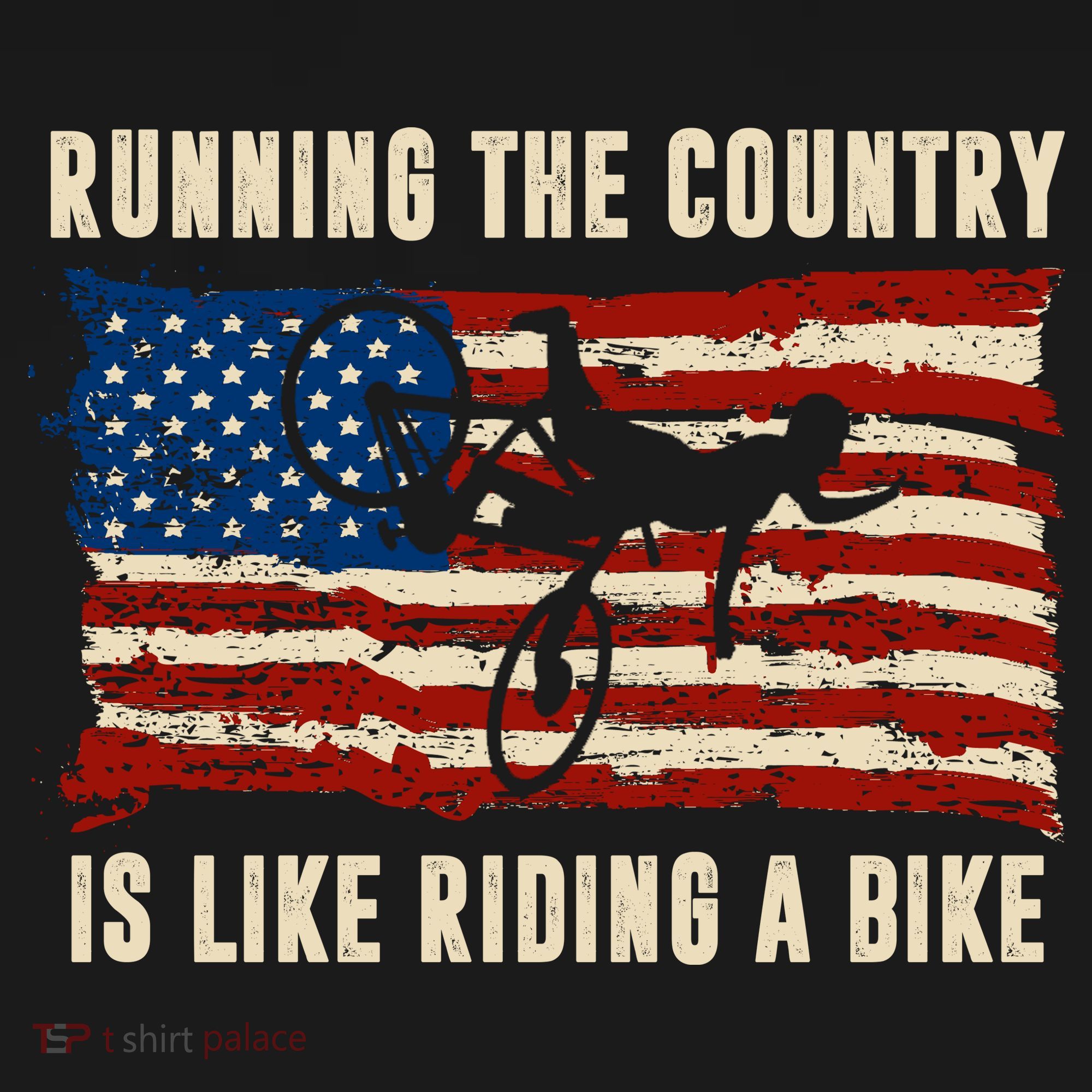 Running The Country Is Like Riding A Bike Women's Tank Top
