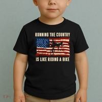 Running The Country Is Like Riding A Bike Toddler T-Shirt thumb 2