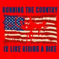 Running The Country Is Like Riding A Bike Santa Hat thumb 1