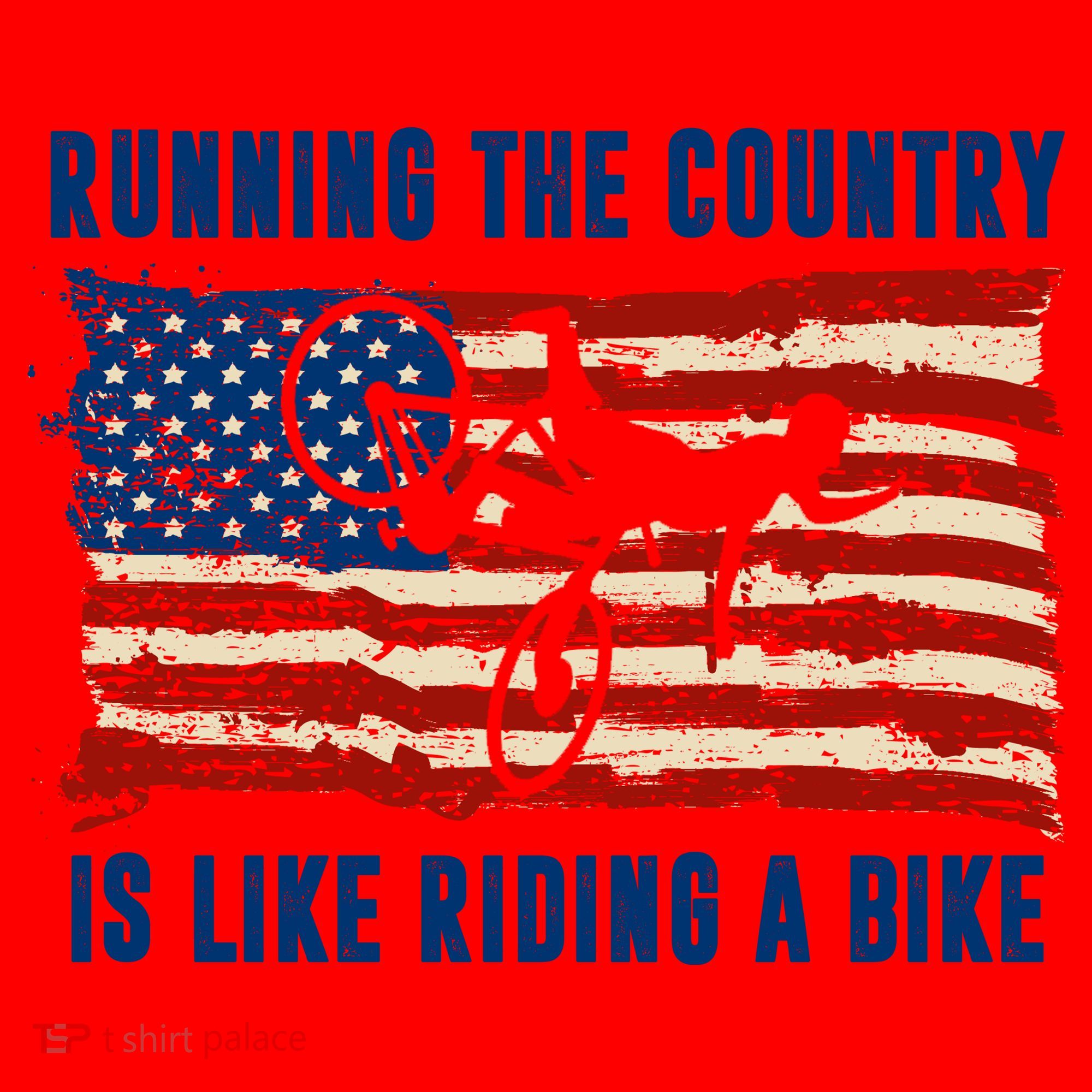 Running The Country Is Like Riding A Bike Santa Hat