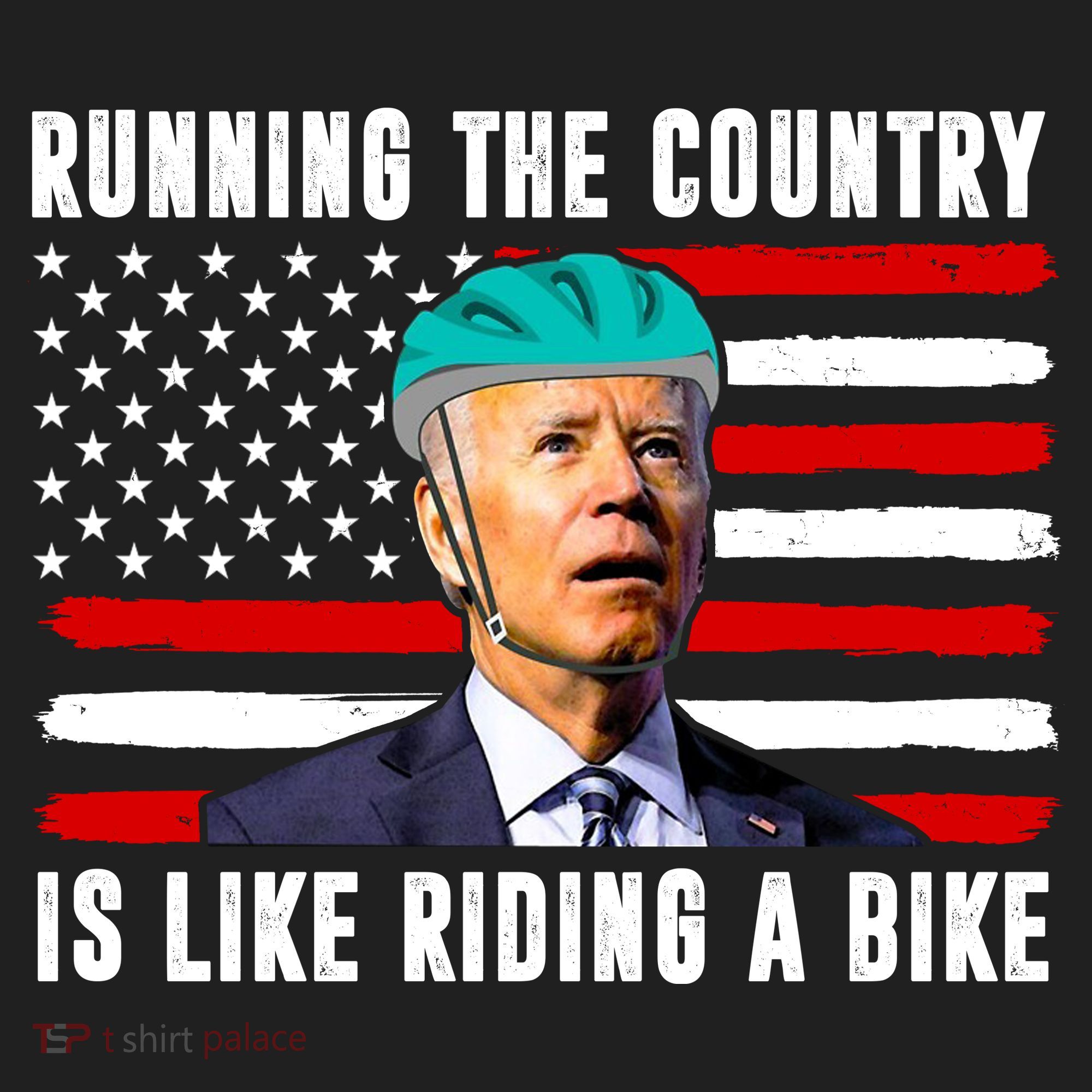 Running The Country Is Like Riding A Bike Funny Biden Tumbler