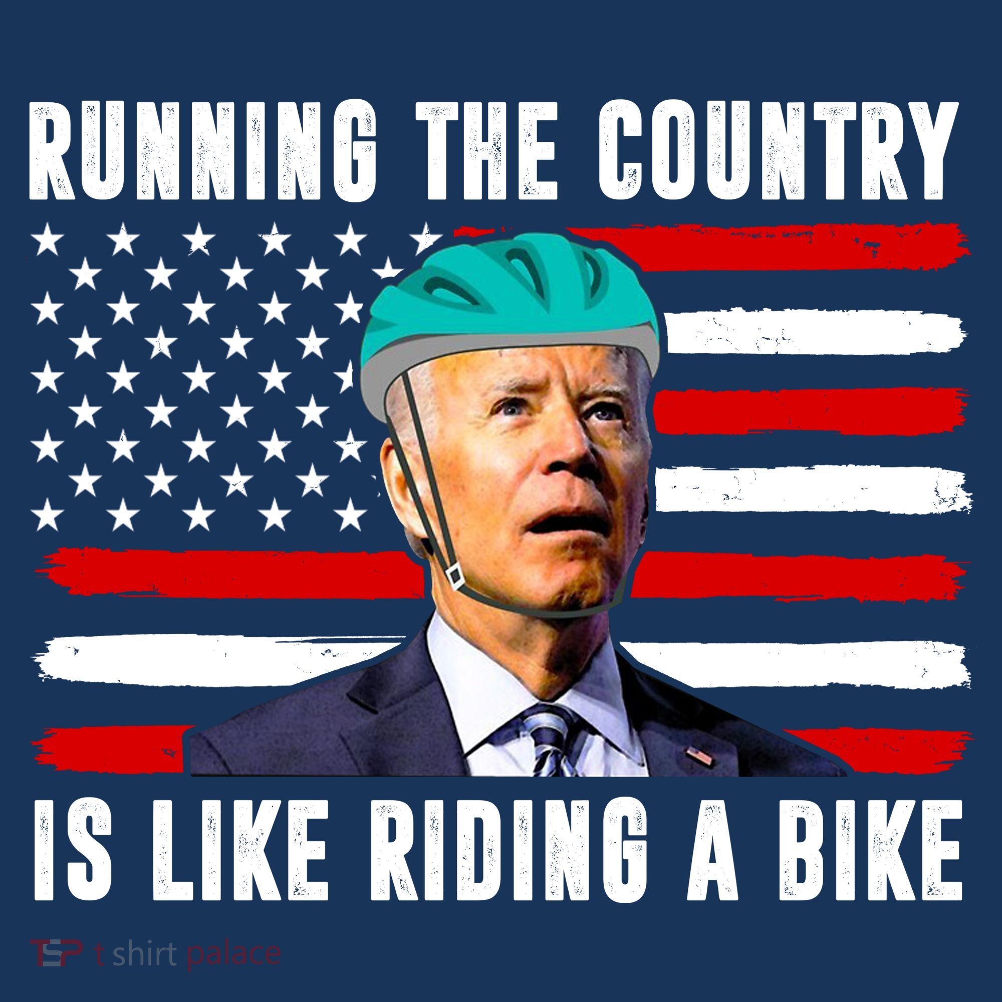 Running The Country Is Like Riding A Bike Funny Biden Sweatshirt