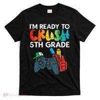 Ready To Crush 5th Grade Fifth Video Gamer Back School T-Shirt thumb 0