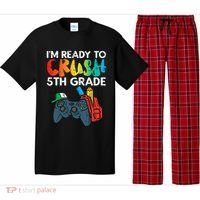 Ready To Crush 5th Grade Fifth Video Gamer Back School Pajama Set thumb 0