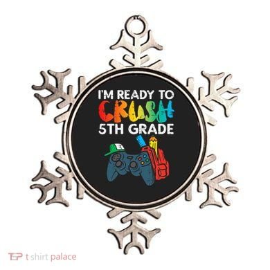 Ready To Crush 5th Grade Fifth Video Gamer Back School Ornament