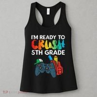 Ready To Crush 5th Grade Fifth Video Gamer Back School Women's Tank Top thumb 3