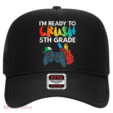 Ready To Crush 5th Grade Fifth Video Gamer Back School Hat