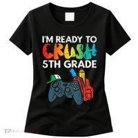 Ready To Crush 5th Grade Fifth Video Gamer Back School Women's T-Shirt thumb 0