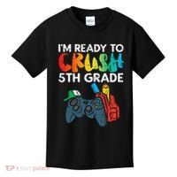 Ready To Crush 5th Grade Fifth Video Gamer Back School Kids T-Shirt thumb 0