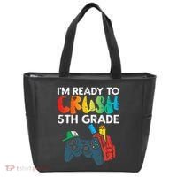 Ready To Crush 5th Grade Fifth Video Gamer Back School Tote Bag thumb 0