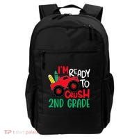 Ready To Crush First Grade 1st Day Of School Monster Truck Gift Backpack thumb 0