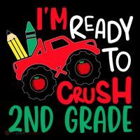 Ready To Crush First Grade 1st Day Of School Monster Truck Gift Coffee Mug thumb 5