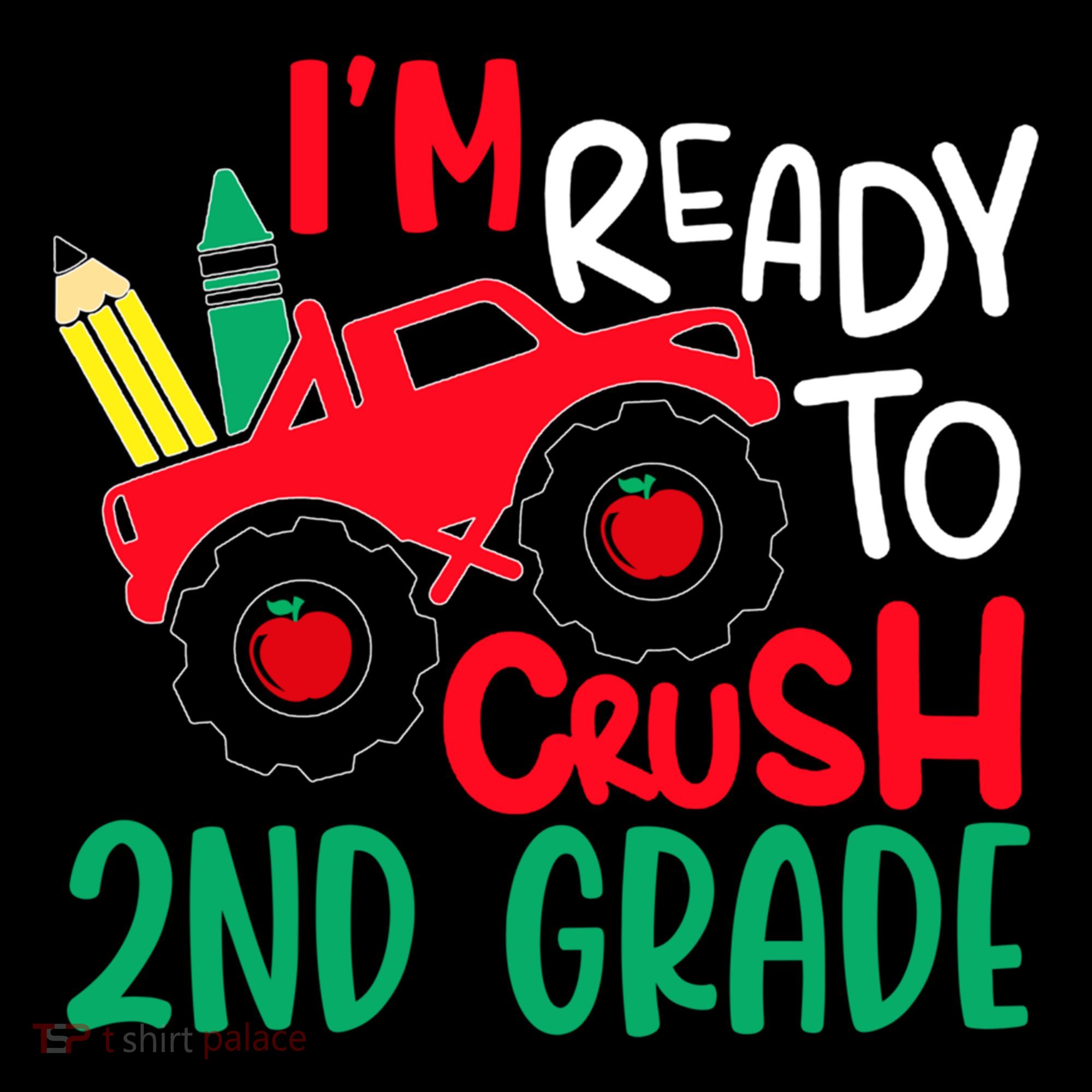 Ready To Crush First Grade 1st Day Of School Monster Truck Gift Coffee Mug