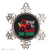 Ready To Crush First Grade 1st Day Of School Monster Truck Gift Ornament thumb 0