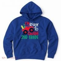 Ready To Crush First Grade 1st Day Of School Monster Truck Gift Hoodie thumb 0