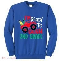 Ready To Crush First Grade 1st Day Of School Monster Truck Gift Sweatshirt thumb 0