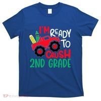 Ready To Crush First Grade 1st Day Of School Monster Truck Gift T-Shirt thumb 0