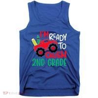 Ready To Crush First Grade 1st Day Of School Monster Truck Gift Tank Top thumb 0