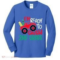 Ready To Crush First Grade 1st Day Of School Monster Truck Gift Kids Long Sleeve Shirt thumb 0