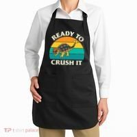 Ready To Crush It Dinosaur Dino Paleontologist Ankylosaurus Apron thumb 2