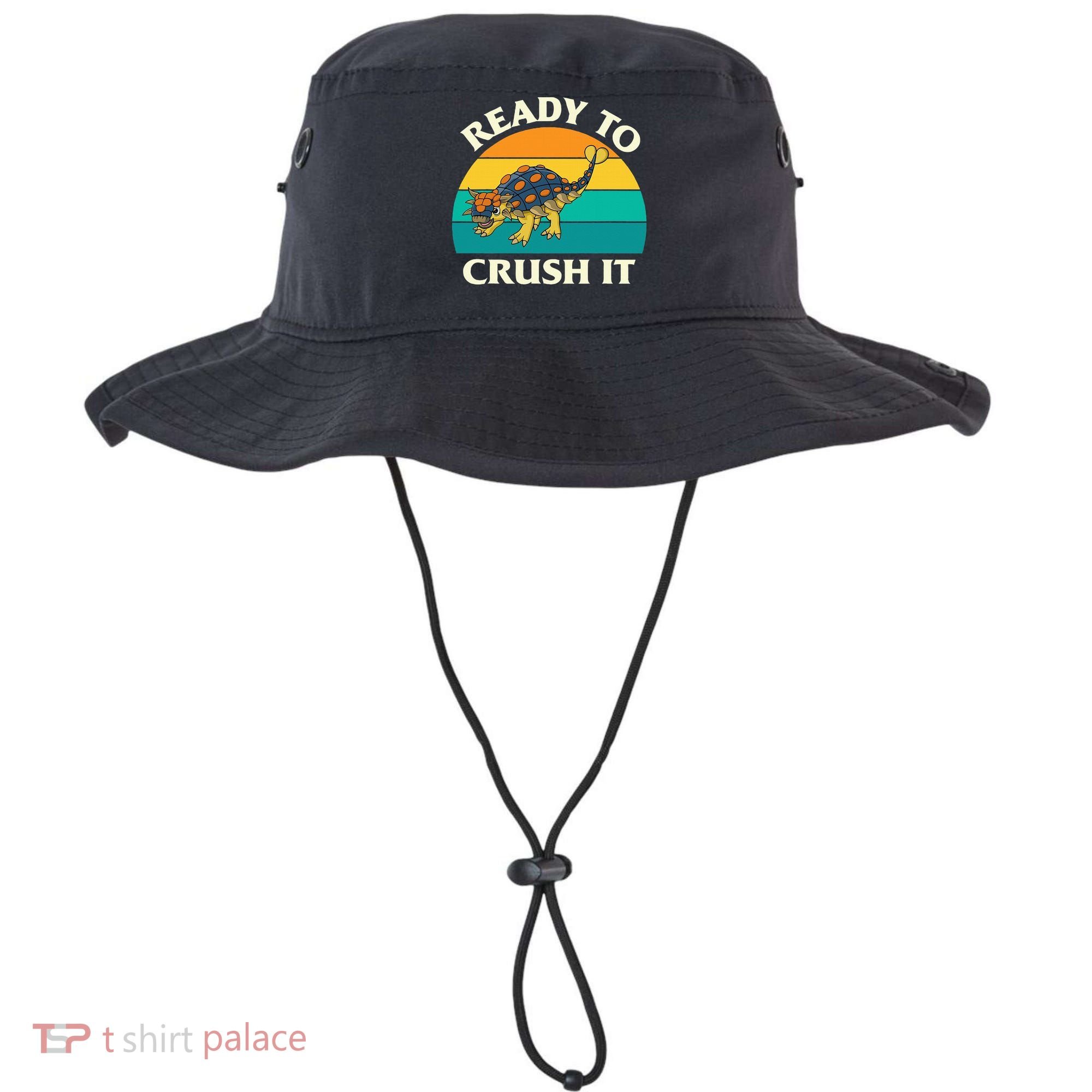 Ready To Crush It Dinosaur Dino Paleontologist Ankylosaurus Bucket Hat