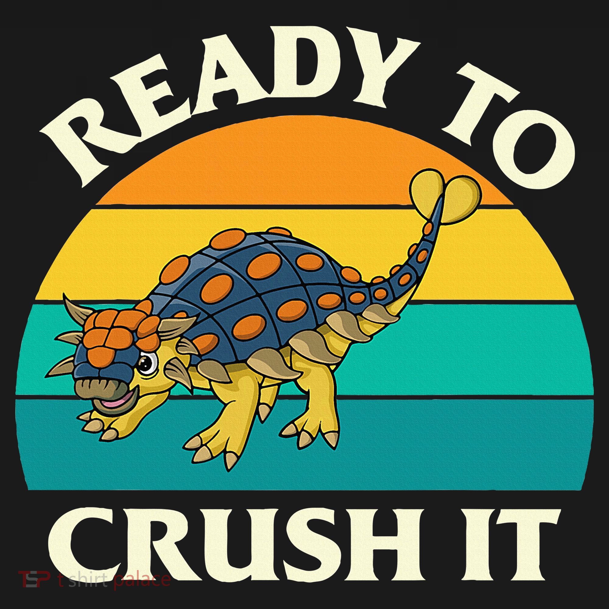 Ready To Crush It Dinosaur Dino Paleontologist Ankylosaurus Bucket Hat