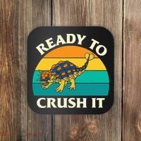 Ready To Crush It Dinosaur Dino Paleontologist Ankylosaurus Coaster thumb 0