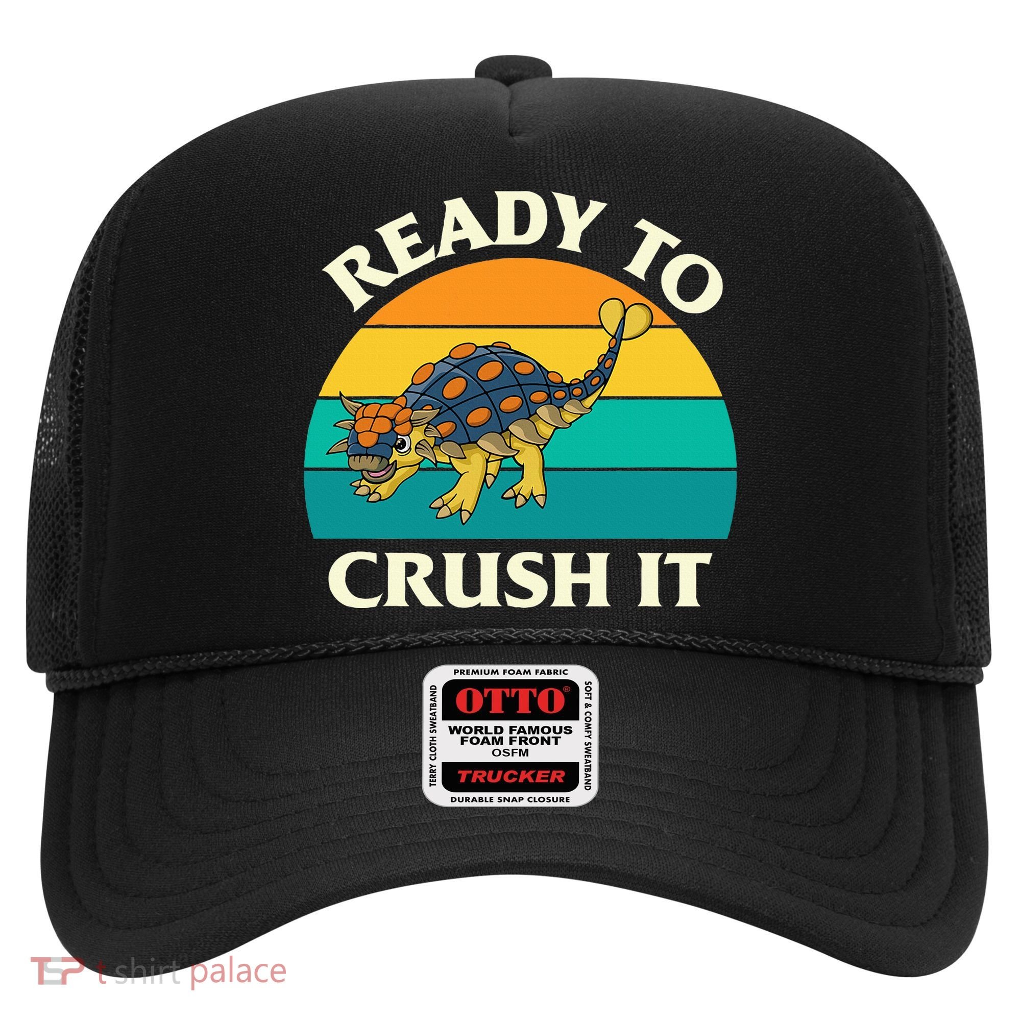 Ready To Crush It Dinosaur Dino Paleontologist Ankylosaurus Hat