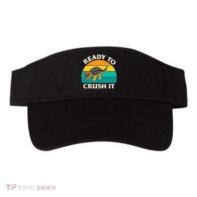 Ready To Crush It Dinosaur Dino Paleontologist Ankylosaurus Visor