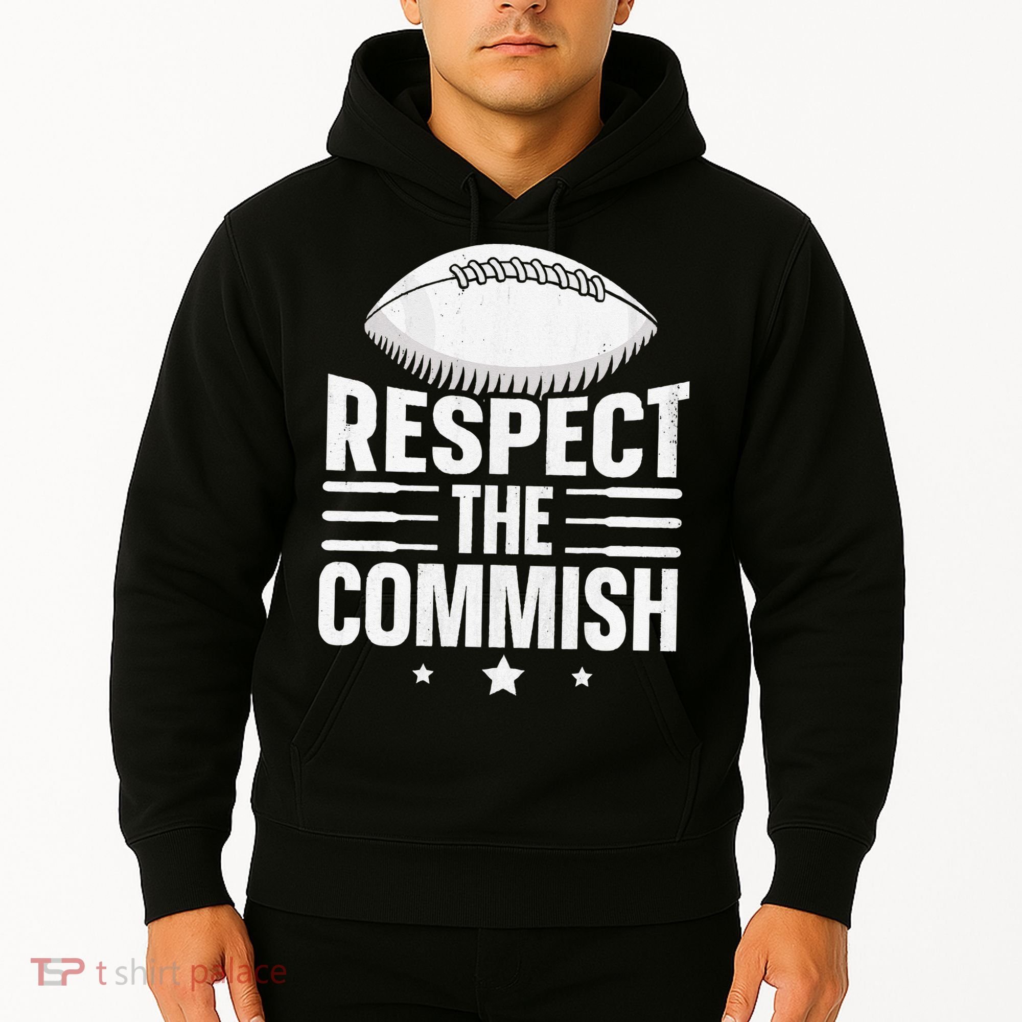Respect The Commish Fantasy Football Commish Hoodie