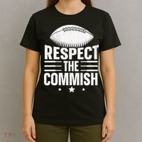 Respect The Commish Fantasy Football Commish T-Shirt thumb 4