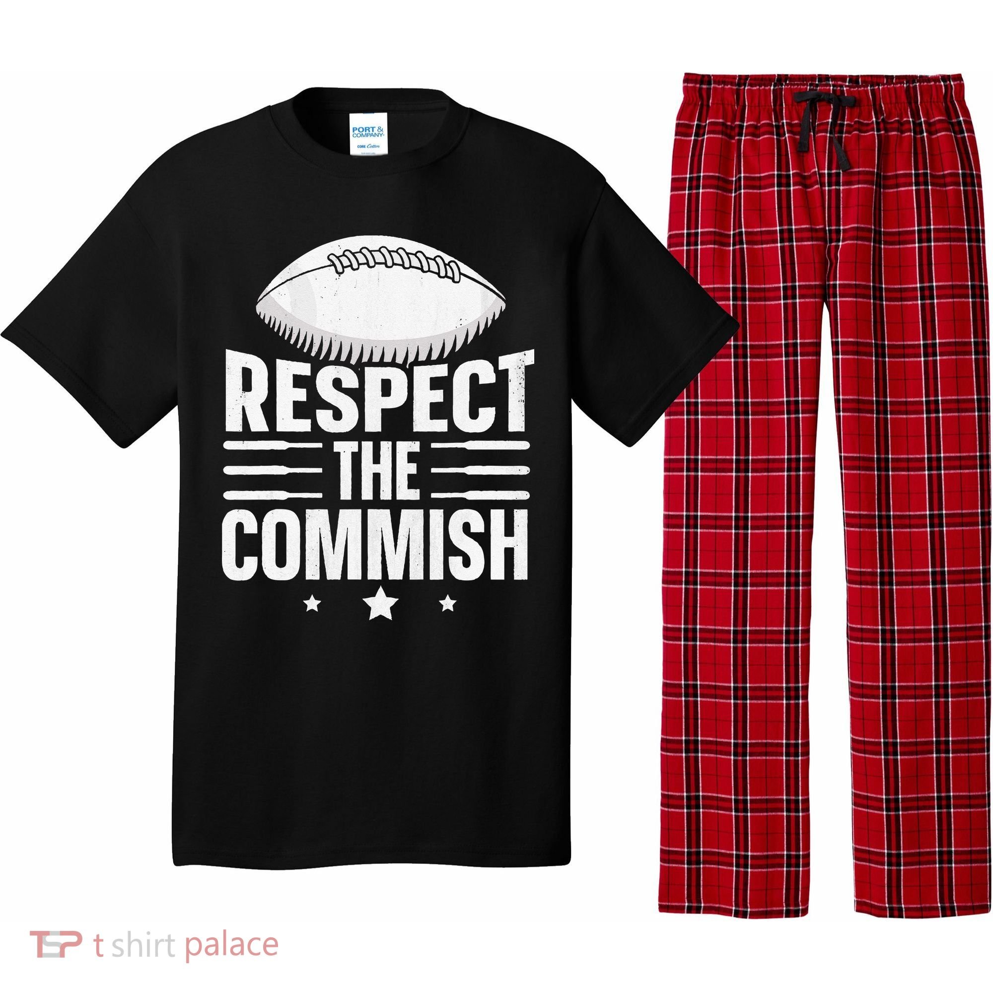 Respect The Commish Fantasy Football Commish Pajama Set