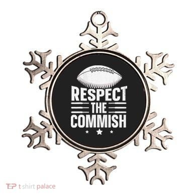 Respect The Commish Fantasy Football Commish Ornament