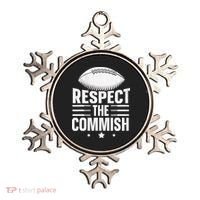 Respect The Commish Fantasy Football Commish Ornament thumb 0