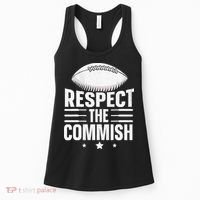 Respect The Commish Fantasy Football Commish Women's Tank Top thumb 0