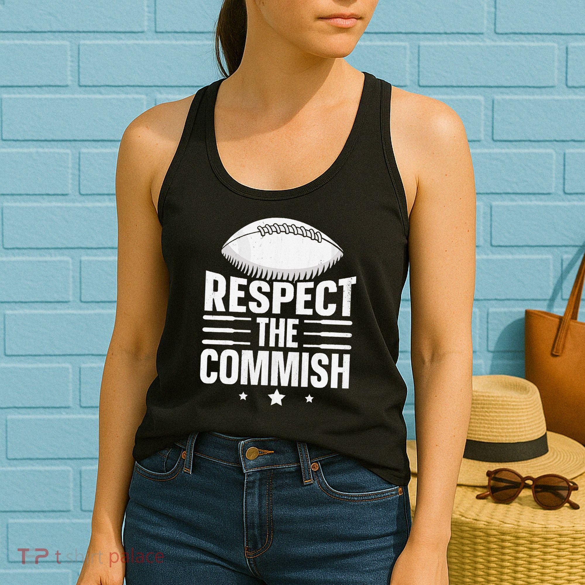 Respect The Commish Fantasy Football Commish Women's Tank Top