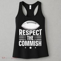 Respect The Commish Fantasy Football Commish Women's Tank Top thumb 3