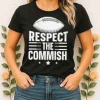 Respect The Commish Fantasy Football Commish Women's T-Shirt thumb 2